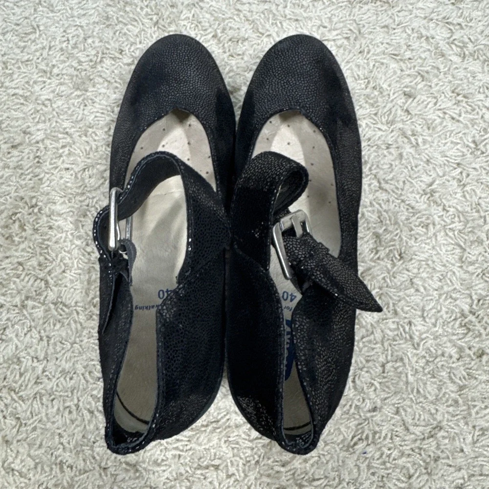Wolky Aya Block Heel Mary Jane Buckle Pumps Shoes Women's EU 40 US 9.5 Comfort